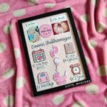 BABY GIRL BIRTH RECORD FRAME By GiftsMyStore